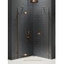 New Trendy Avexa Copper Brushed EXK3820 kabina prysznicowa 90x90 cm miedź szczotkowany/szkło przezroczyste zdj.1