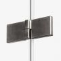 New Trendy Avexa Gunmetal Brushed EXK3829 kabina prysznicowa 80x80 cm szczotkowany/szkło przezroczyste zdj.4