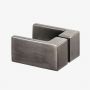 New Trendy Avexa Gunmetal Brushed EXK3829 kabina prysznicowa 80x80 cm szczotkowany/szkło przezroczyste zdj.5