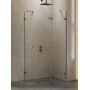 New Trendy Avexa Gunmetal Brushed EXK3839 kabina prysznicowa 100x80 cm szczotkowany/szkło przezroczyste zdj.1