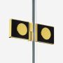 New Trendy Avexa Gold Shine EXK3840 kabina prysznicowa 80x80 cm złoty połysk/szkło przezroczyste zdj.5