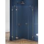 New Trendy Avexa Gold Brushed EXK3853 kabina prysznicowa 90x90 cm złoty szczotkowany/szkło przezroczyste zdj.1