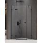 New Trendy Avexa Black EXK3875 kabina prysznicowa 90x90 cm czarny mat/szkło przezroczyste zdj.1
