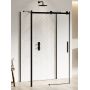 New Trendy Softi Black EXK4002 kabina prysznicowa 140x80 cm prostokątna czarny mat/szkło przezroczyste zdj.1