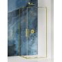 New Trendy Smart Light Gold EXK4265 kabina prysznicowa 100x80 cm prostokątna złoty połysk/szkło przezroczyste zdj.1