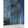 New Trendy Smart Light Gold EXK4280 kabina prysznicowa 100x100 cm kwadratowa złoty połysk/szkło przezroczyste zdj.1