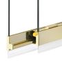 New Trendy Smart Light Gold EXK4296 ścianka prysznicowa walk-in 110 cm złoty połysk/szkło przezroczyste zdj.5