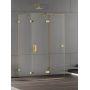 New Trendy Eventa Gold Shine EXK4792 kabina prysznicowa 80x80 cm kwadratowa złoty połysk/szkło przezroczyste zdj.1