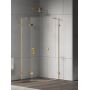 New Trendy Eventa Gold Shine EXK4834 kabina prysznicowa 90x90 cm złoty połysk/szkło przezroczyste zdj.1
