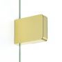 New Trendy Eventa Gold Shine EXK4875 kabina prysznicowa walk-in 120x90 cm prostokątna złoty połysk/szkło przezroczyste zdj.3