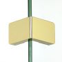 New Trendy Eventa Gold Shine EXK4875 kabina prysznicowa walk-in 120x90 cm prostokątna złoty połysk/szkło przezroczyste zdj.4