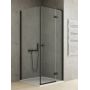 New Trendy Reflexa Black EXK4945 kabina prysznicowa 110x100 cm prostokątna czarny mat/szkło przezroczyste zdj.1