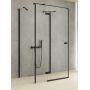 New Trendy Reflexa Black EXK5027 kabina prysznicowa 100x100 cm kwadratowa czarny mat/szkło przezroczyste zdj.1