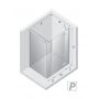 New Trendy Reflexa EXK5101 kabina prysznicowa 150x100 cm prostokątna chrom połysk/szkło przezroczyste zdj.2