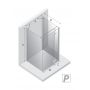 New Trendy Reflexa EXK5188 kabina prysznicowa 80x70 cm prostokątna chrom połysk/szkło przezroczyste zdj.2