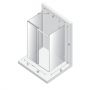 New Trendy Softi X EXK5321 kabina prysznicowa 100x80 cm prostokątna chrom połysk/szkło przezroczyste zdj.2