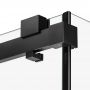 New Trendy Softi X Black EXK5351 drzwi prysznicowe 100 cm rozsuwane czarny mat/szkło przezroczyste zdj.8
