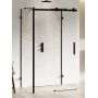 New Trendy Softi X Black EXK5425 kabina prysznicowa 100x80 cm prostokątna czarny mat/szkło przezroczyste zdj.1