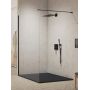 New Trendy New Modus Black EXK5535 ścianka prysznicowa walk-in 70 cm czarny mat/szkło przezroczyste zdj.1