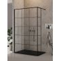 New Trendy New Modus Black EXK5575 ścianka prysznicowa walk-in 100 cm czarny mat/szkło przezroczyste zdj.1