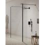 New Trendy New Modus Black EXK5609 ścianka prysznicowa walk-in 130 cm czarny mat/szkło przezroczyste zdj.1