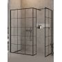 New Trendy New Modus Black EXK5619 ścianka prysznicowa walk-in 100 cm czarny mat/szkło ze wzorem zdj.1
