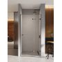 New Trendy Eventa Black Chrome EXK6136 drzwi prysznicowe 120 cm uchylne czarny połysk/szkło przezroczyste zdj.1