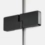 New Trendy Eventa Black Chrome EXK6136 drzwi prysznicowe 120 cm uchylne czarny połysk/szkło przezroczyste zdj.3