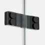 New Trendy Eventa Black Chrome EXK6173 kabina prysznicowa 120x110 cm prostokątna czarny połysk/szkło przezroczyste zdj.6