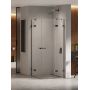 New Trendy Eventa Black Chrome EXK6213 kabina prysznicowa 110x90 cm prostokątna czarny połysk/szkło przezroczyste zdj.1