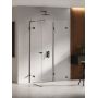 New Trendy Eventa Black Chrome EXK6288 kabina prysznicowa 100x100 cm kwadratowa czarny połysk/szkło przezroczyste zdj.1
