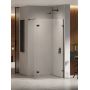 New Trendy Eventa Black Chrome EXK6314 ścianka prysznicowa walk-in 140 cm czarny połysk/szkło przezroczyste zdj.1
