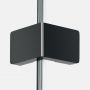 New Trendy Eventa Black Chrome EXK6327 ścianka prysznicowa walk-in 70 cm czarny połysk/szkło przezroczyste zdj.4
