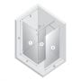 New Trendy Eventa Black Chrome EXK6328 ścianka prysznicowa walk-in 80 cm czarny połysk/szkło przezroczyste zdj.2