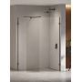 New Trendy Eventa Black Chrome EXK6348 kabina prysznicowa walk-in 130x100 cm czarny połysk/szkło przezroczyste zdj.1