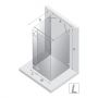 New Trendy Eventa Copper Shine EXK6491 kabina prysznicowa 120x80 cm prostokątna miedź połysk/szkło przezroczyste zdj.2