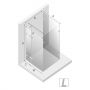 New Trendy Eventa Copper Shine EXK6497 kabina prysznicowa 80x80 cm kwadratowa miedź połysk/szkło przezroczyste zdj.2