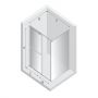 New Trendy Smart Light Gold EXK6711 kabina prysznicowa 130x120 cm prostokątna złoty połysk/szkło przezroczyste zdj.2