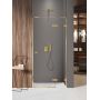 New Trendy Avexa Gold Shine XR EXK6743 drzwi prysznicowe 110 cm uchylne złoty połysk/szkło przezroczyste zdj.1