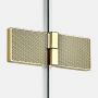 New Trendy Avexa Gold Shine XR EXK6823 kabina prysznicowa 110x100 cm prostokątna złoty połysk/szkło przezroczyste zdj.5