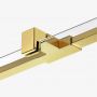 New Trendy Avexa Gold Brushed EXK7002 ścianka prysznicowa walk-in 70 cm złoty szczotkowany/szkło przezroczyste zdj.3
