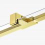 New Trendy Avexa Gold Shine EXK7080 ścianka prysznicowa walk-in 90 cm złoty połysk/szkło przezroczyste zdj.4