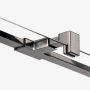 New Trendy Avexa Gunmetal Brushed EXK7130 ścianka prysznicowa walk-in 150 cm szczotkowany/szkło przezroczyste zdj.3