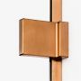 New Trendy Avexa Copper Brushed EXK7136 ścianka prysznicowa walk-in 90 cm miedź szczotkowany/szkło przezroczyste zdj.5