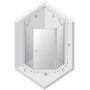New Trendy New Soleo Light Gold K1664 kabina prysznicowa 90x90 cm złoty połysk/szkło przezroczyste zdj.2