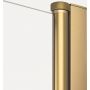 New Trendy New Soleo Gold Brushed K4179 kabina prysznicowa 100x80 cm prostokątna złoty szczotkowany/szkło przezroczyste zdj.3
