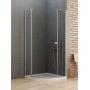 New Trendy New Soleo K0415 kabina prysznicowa 80x80 cm półokrągła chrom połysk/szkło przezroczyste zdj.1