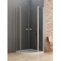 New Trendy New Soleo K0421 kabina prysznicowa 100x80 cm półokrągła chrom połysk/szkło przezroczyste zdj.1