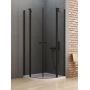 New Trendy New Soleo Black K0539 kabina prysznicowa 90x90 cm półokrągła czarny mat/szkło przezroczyste zdj.1
