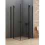 New Trendy New Soleo Black K0553 kabina prysznicowa 90x90 cm kwadratowa czarny mat/szkło przezroczyste zdj.1